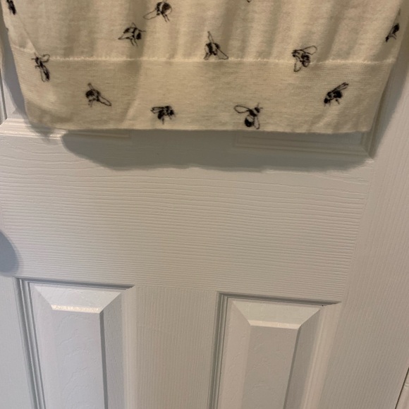 J. Crew Tippi Embellished Bee Print Wool Sweater SMALL - Picture 4 of 14